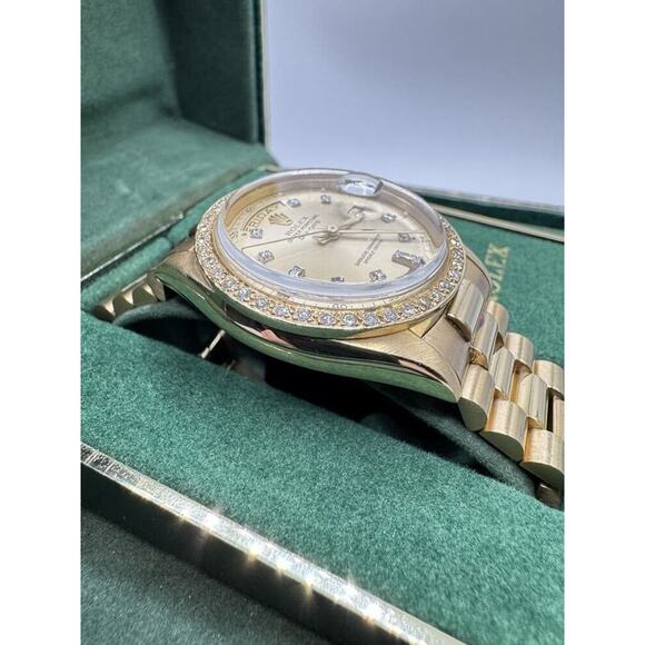 18K Rolex Day-Date 36mm Diamond Dial Ref 1803 Presidential LS(346473) - Picture 4 of 15